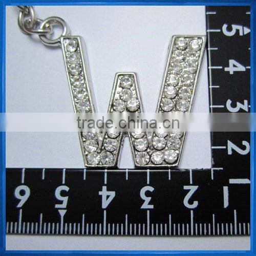 metal letter W Keychain