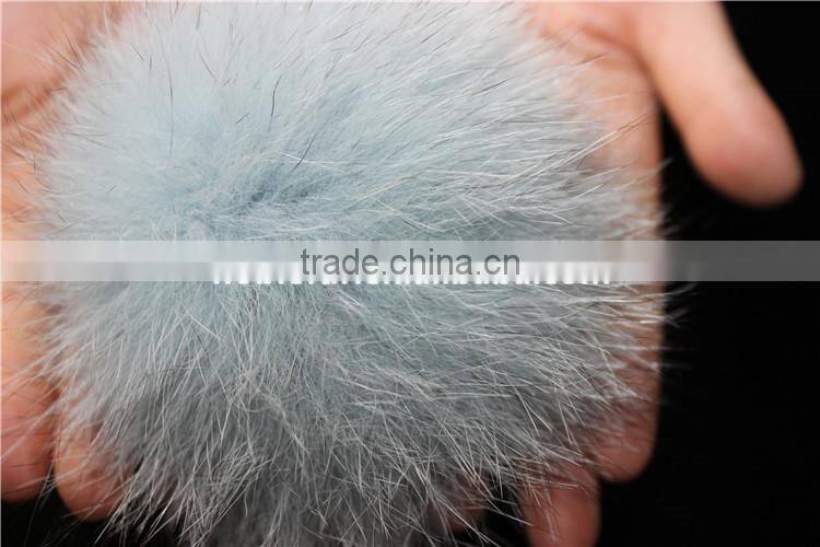 Real Fox Fur Pom Poms For Car Key Hangings Pendant Accessories