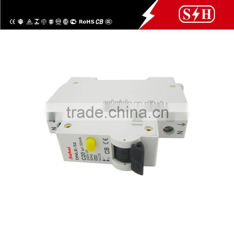High quality 1P+N RCBO Single Pole