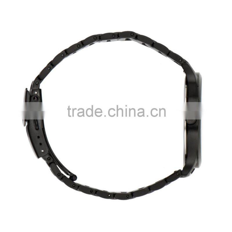 Luxury Fashion Design Black Stainless Steel Case Men Watch With Custom Logo