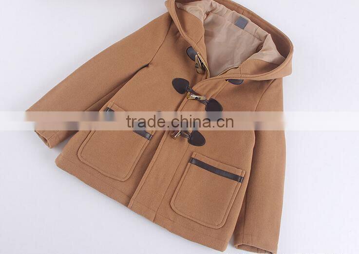 2015 New Autumn Design Kids Woolen Coat British Style Children Outfit Boy's Coat
