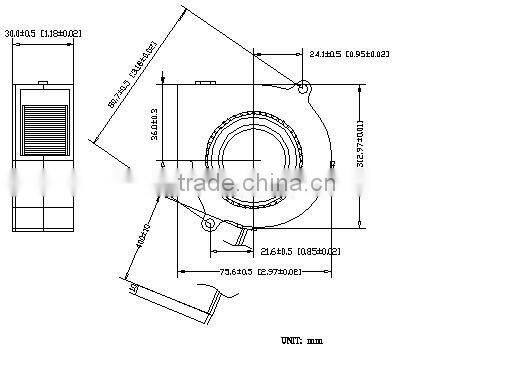 7530 Series Blower Fan