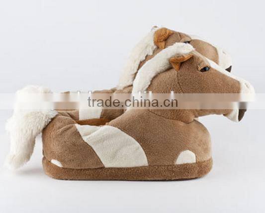 Horse Slippers/plush horse slippers/ HOT SALE horse slipper