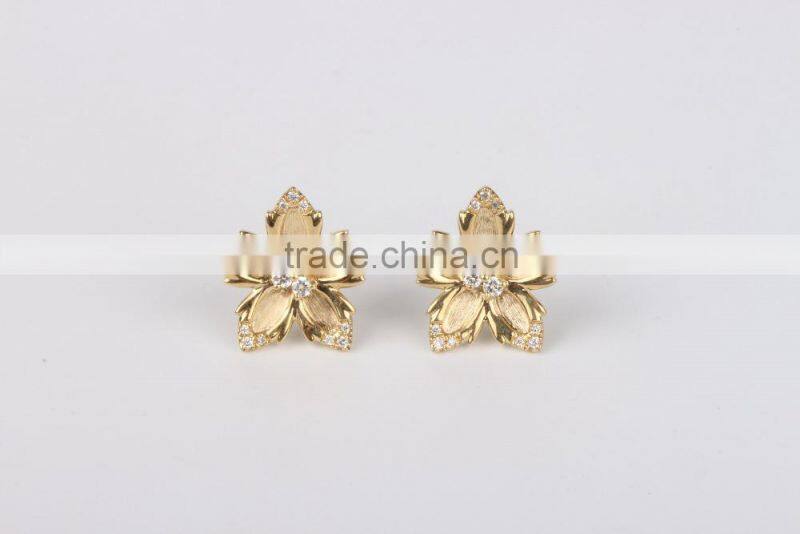 2015 Hot Selling fashion earring designs new model earrings sun micro plates ladies gold earrings