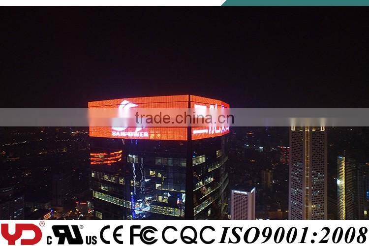 YD Decoration Promote Usage rgb led waterproof fireproof advertising screen