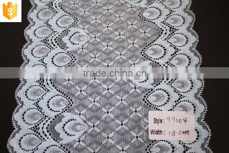 2016 cheap french swiss cotton lace material hot sale width 18cm for underwear