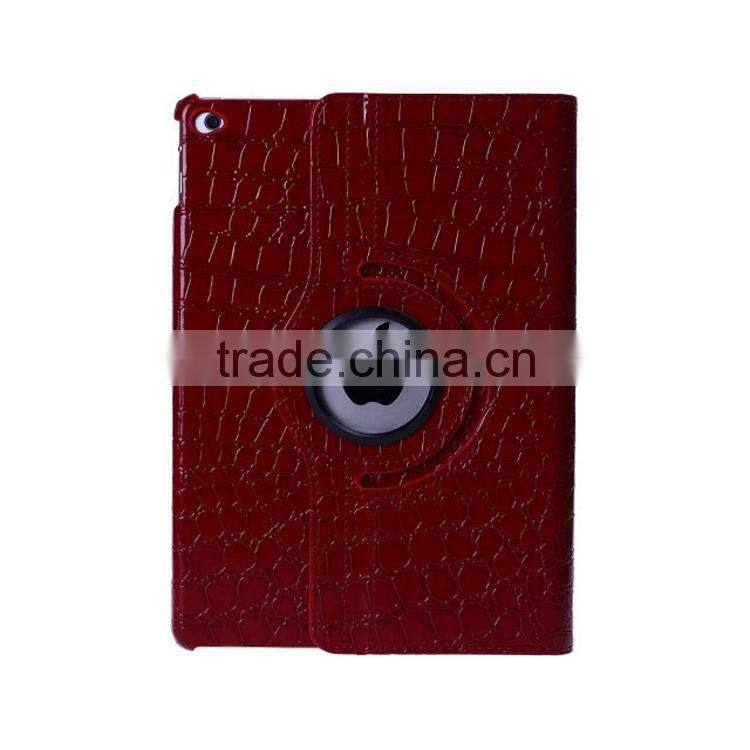 Crocodile pattern 360 rotate leather case For iPad 6