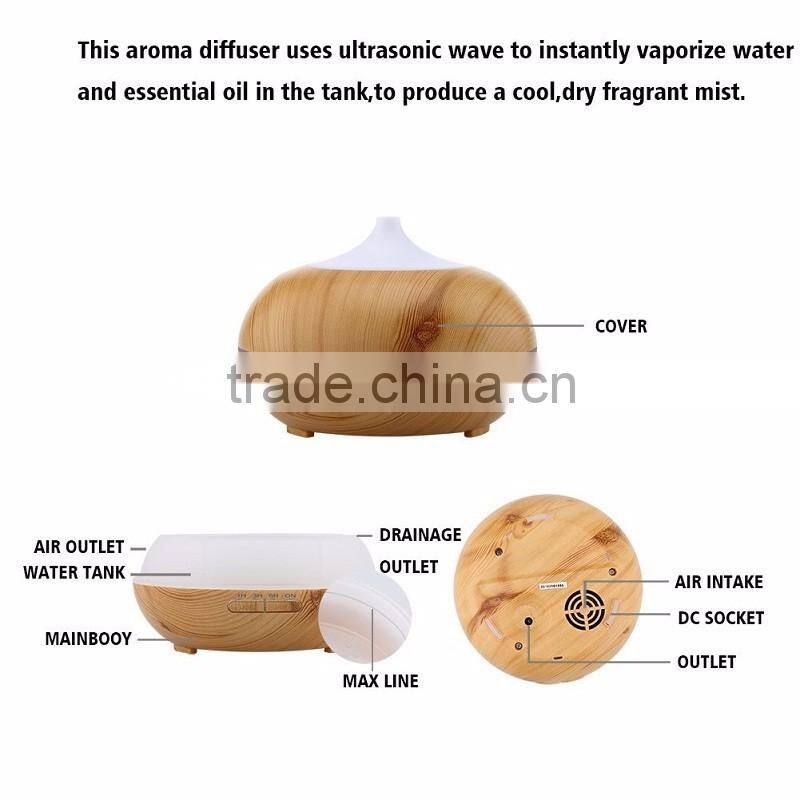 CE,CSA,EMC,GS,ROHS,SASO,UL approval aroma diffuser 608-54 Light Wood