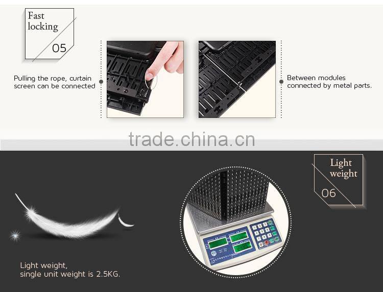 Most popularly New invention product P12.5 SMD flexible indoor full color led display screen soft led curtain