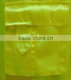 Workwear Hi vis yellow combat trousers with high reflective straps