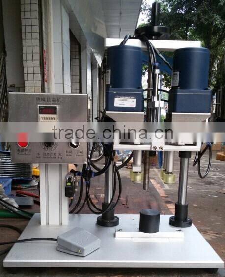 pneumatic glass bottle cap closing machine