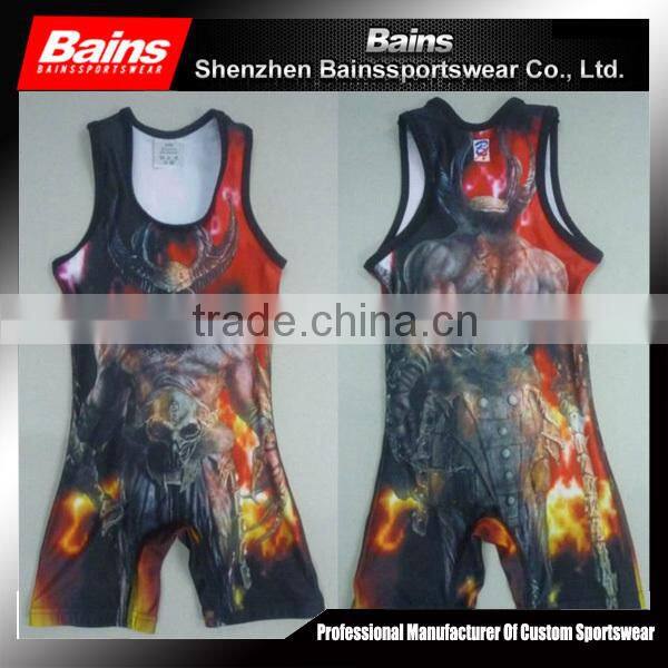 youth wrestling singlet/sublimated wrestling singlets/custom wrestling singlets
