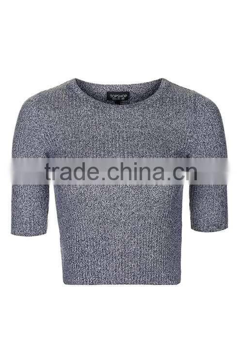 2016 Fashin Wear Marle Cropped Knit Tee HSS3012