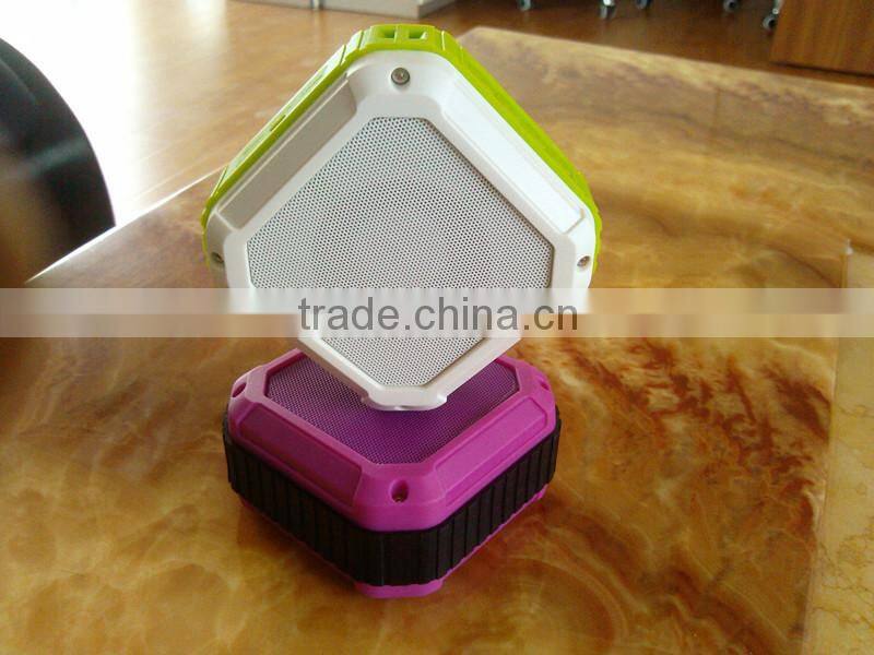 Competitive price colorful square shape mini wireless speaker for phone