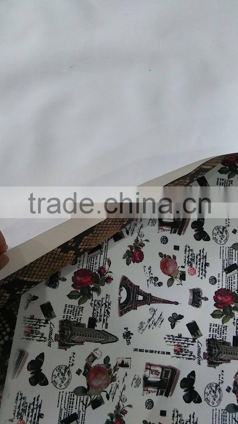 printed pattern fvc film for note book covers