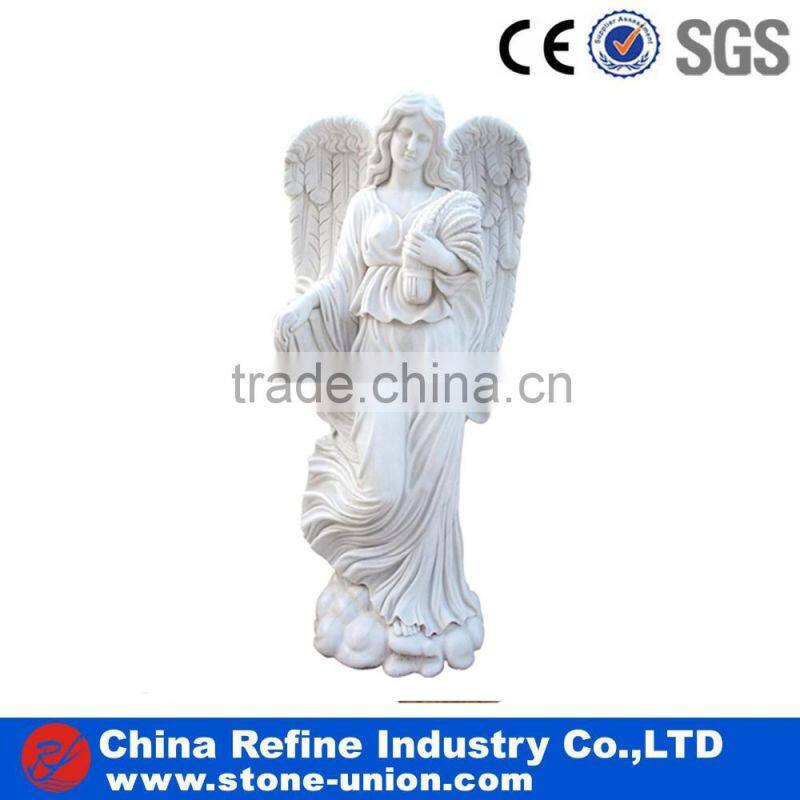 Natural marble sculpture, cheap garden statues, children marble statue