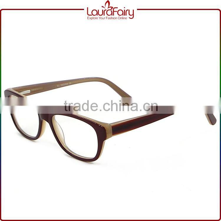 Laura Fairy Fast Delivery 2016 New Model Wholesale Acetate Two Tone Optical Frame