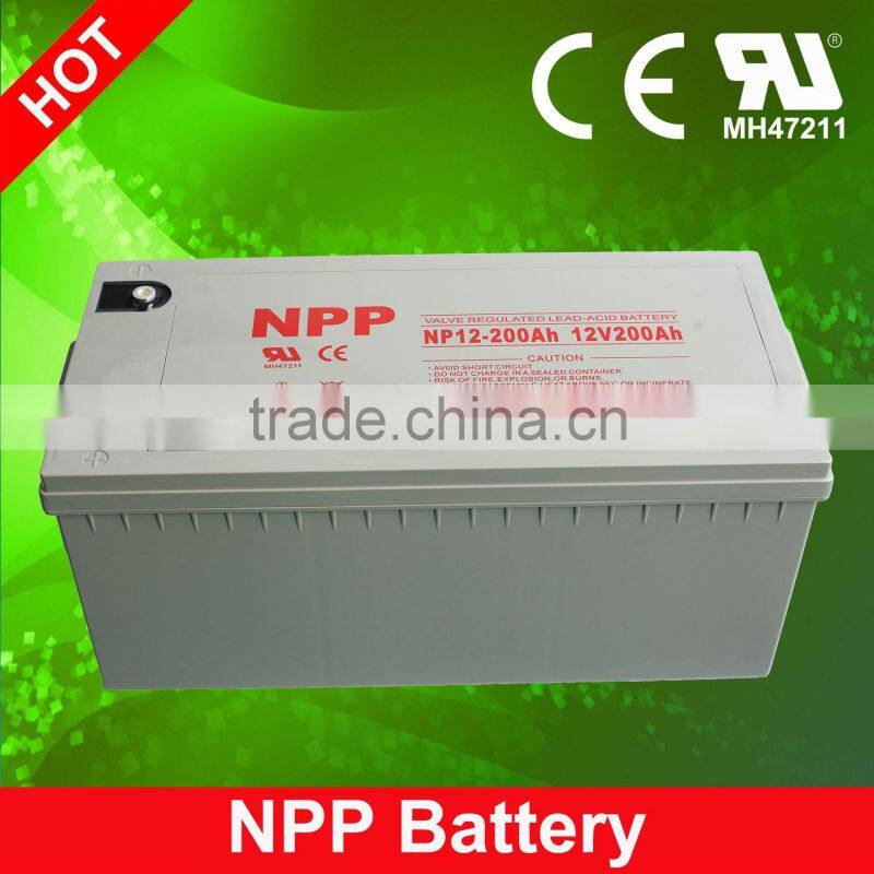 12v200ah deep cycle solar battery