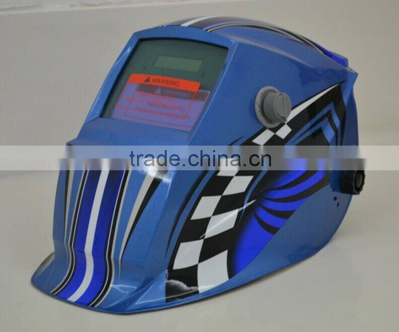 CE decal flame adjustable and grinding solar welding helmet for mig and tig and mma