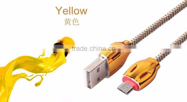 Wholesale High Quality Snake Design 2.1A Micro USB Data Sync Charging Cable for Samsung for LG Android USB Cable