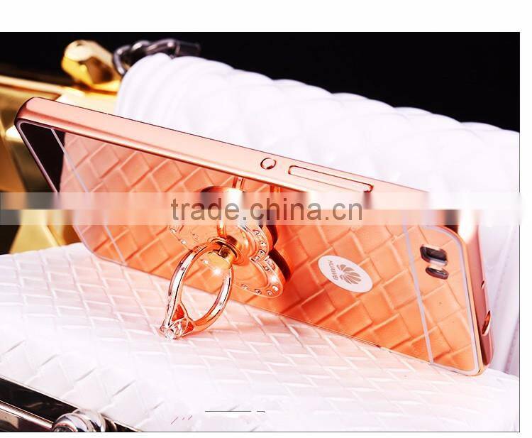 New design metal mirror surface case for Huawei p8 lite