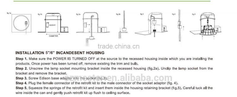 UL and Energy Star Listed Residential led downlight