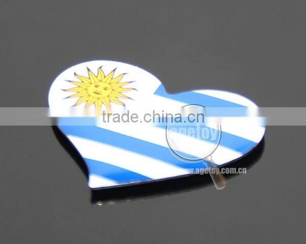 Uruguay Punta Del Este Souvenirs Car Shaped Rubber Magnet Stainless Steel Metal Custom Printing Souvenir Fridge Magnet