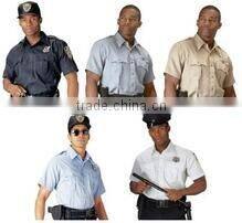 Men Polyester / Cotton Shirt Design Security Guard Uniform