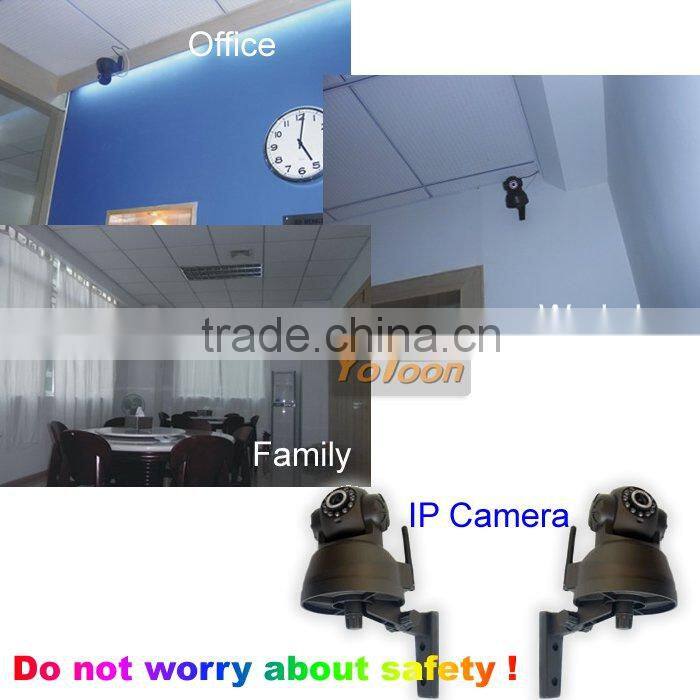 waterproof ip camera / Wireless IP Webcam Camera Night Vision Wifi Cam 11 LED(black)