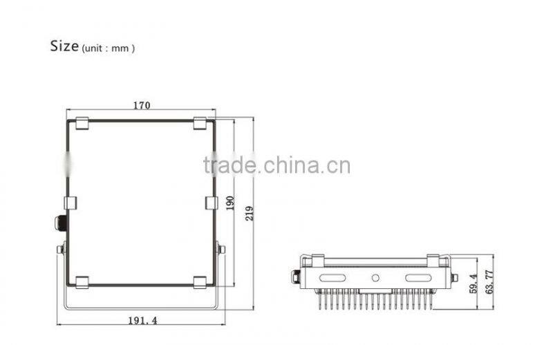 IP65 waterproof LED floodLight with COB LEDs, slim floodlight