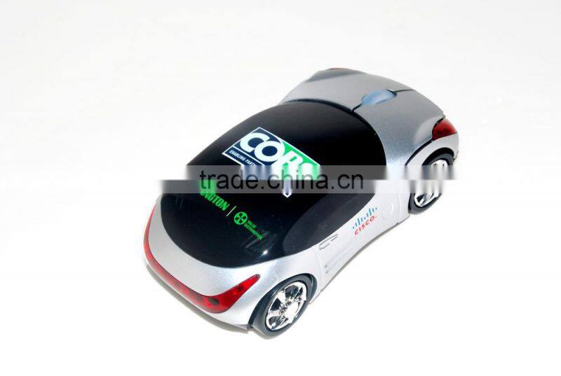 2015 hot car shaped mouse with 2.4Ghz car shape wireless optical mouse sulotion as promotional gift