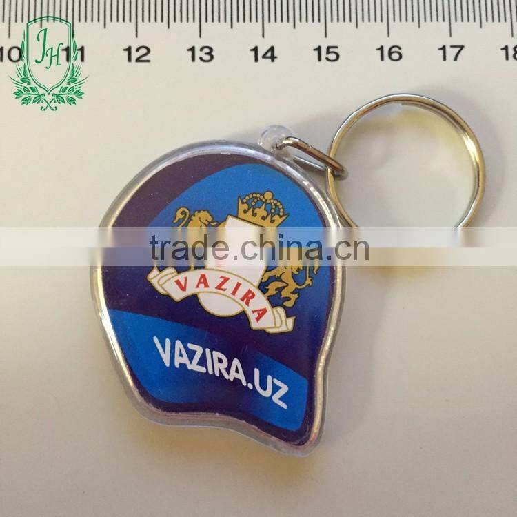 Photo insert transparent keychain acrylic photo round keychain printed chain