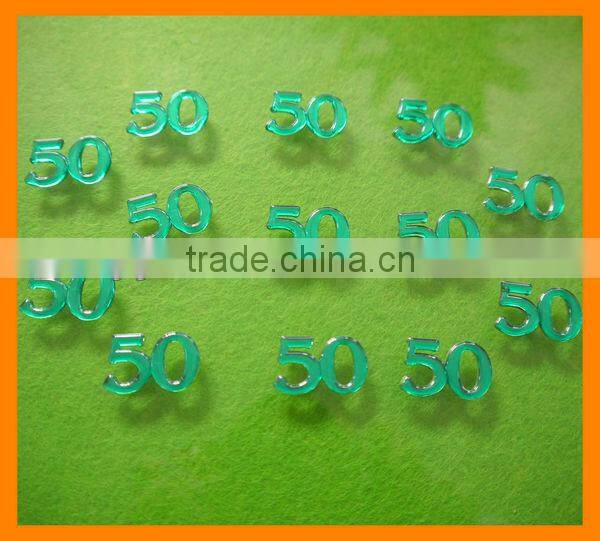 Fashion Number Rhinestone Design For Party Decoration