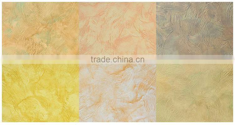 Non-toxic colourful durable interior wall material paint shinning colors