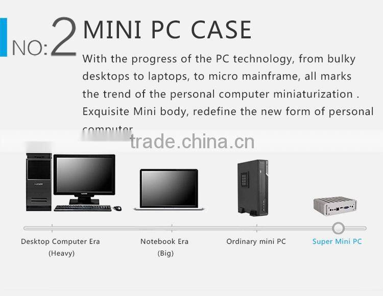 Low Price X31-4500u Thin Mini Itx Fanless i3 Fanless Desktop PC Support MIC 8G RAM 256G SSD