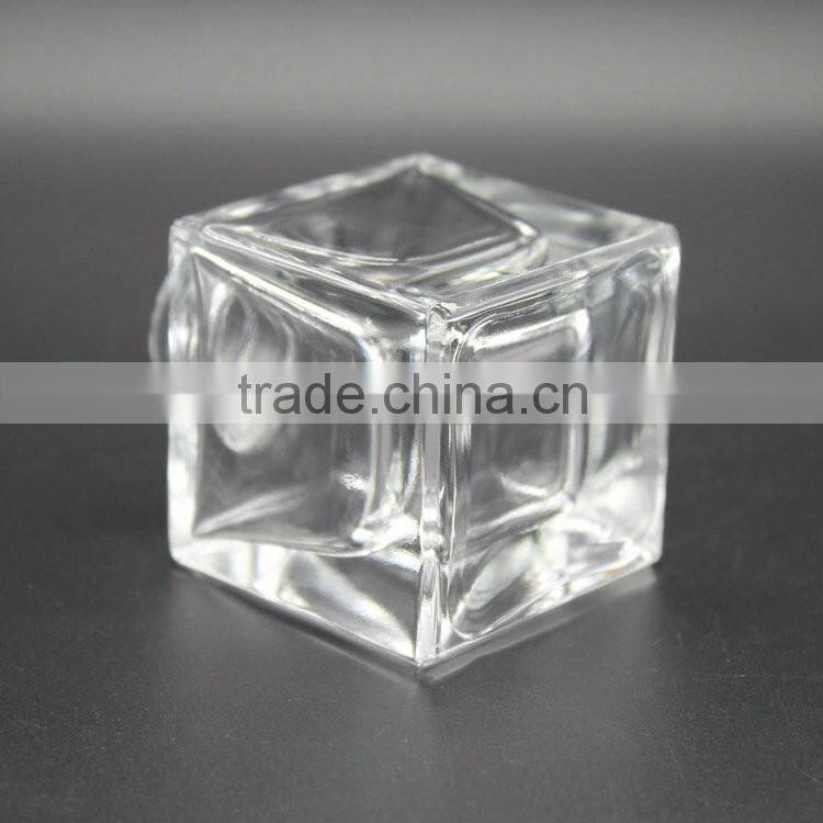 40ml mini square glass reed diffuser bottle with black screw cap wholesales