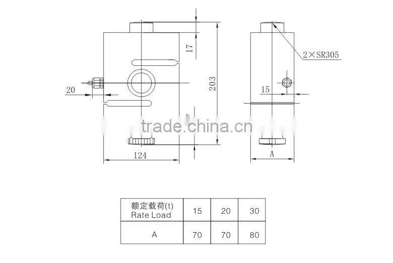 Stainless Steel S type loadcell(TSK) for batching and weighing scale
