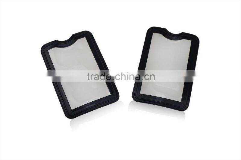 Sewing on Black ID Card Holder on the Cloth