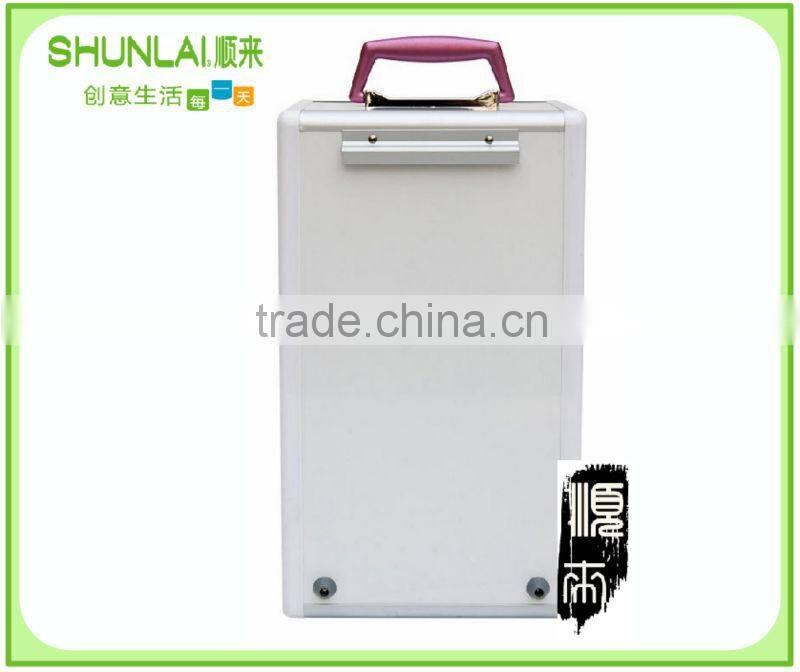 Plastic storage cabinet with drawer