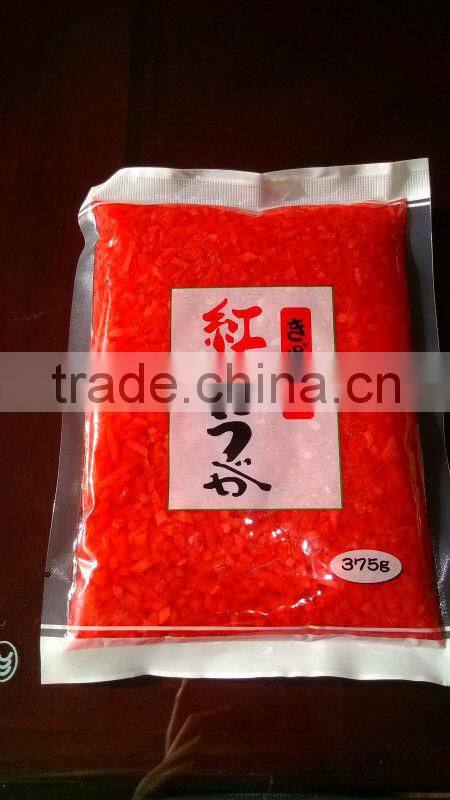 Japanese style shredded sushi ginger in bag