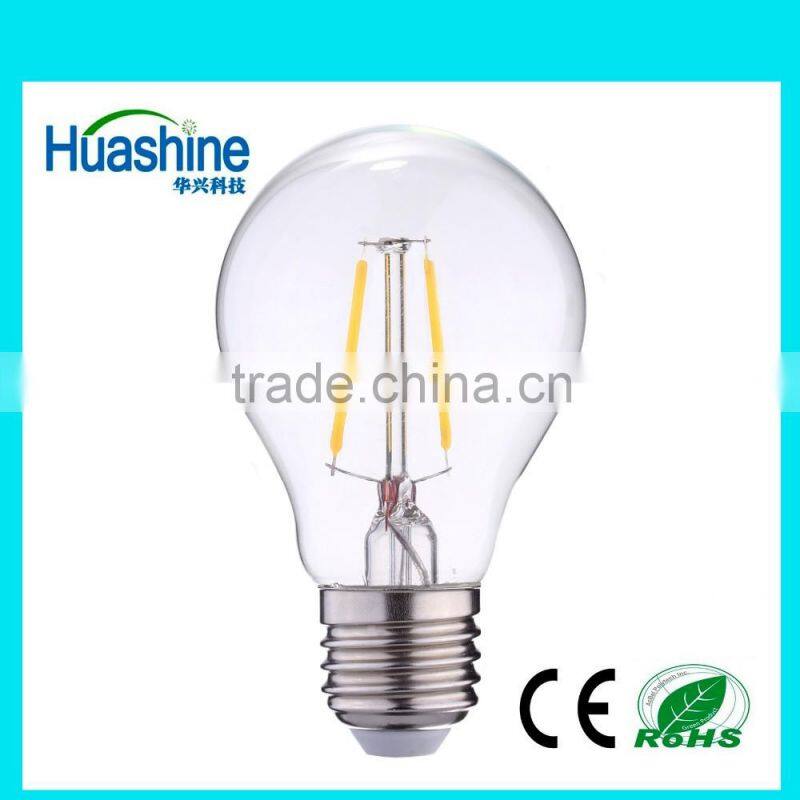 2016 new G45 E27 filament G45-2H 3W led e27 3w dimmable led filament led filament bulb