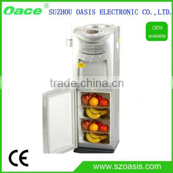Three Faucets Stand Water dispenser With Refrigerator