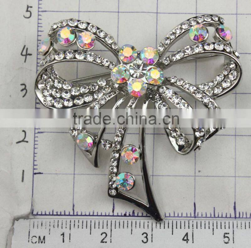 Butterfly Rhinestone Metal Brooch Pins,Color Rhinestone Brooch For Suit