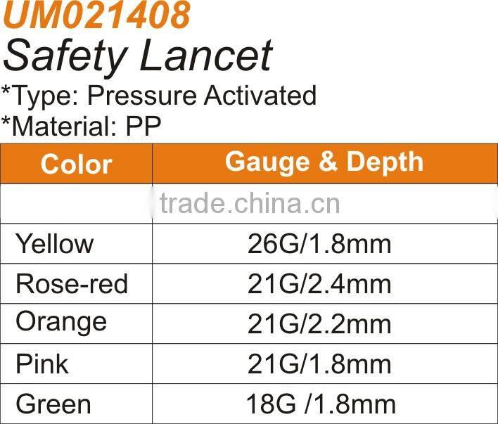 Newborn heel safety lancet