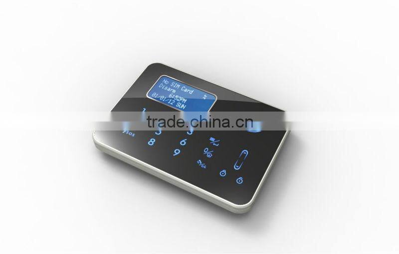 LCD intelligent Wireless home security alarm system with APP application on iphone