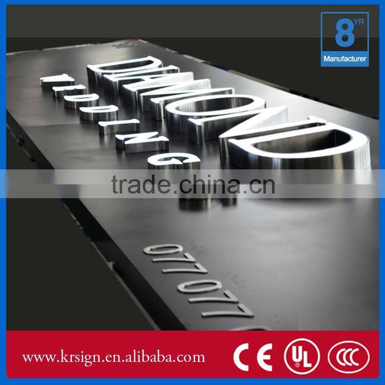 custom 3d letter outdoor sign for display at manufacture price