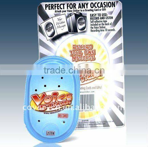 Recordable promotional /holiday decoration Sticker as gifts