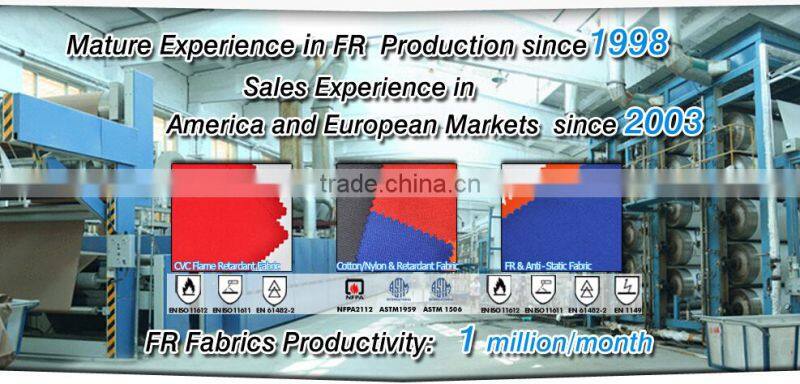 Xinke EN ISO 11611 inherent FR fabric supplier