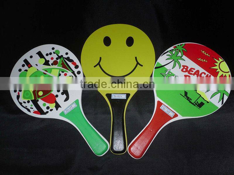 Hot Sell Wooden Beach Racket Set Promotional Toy