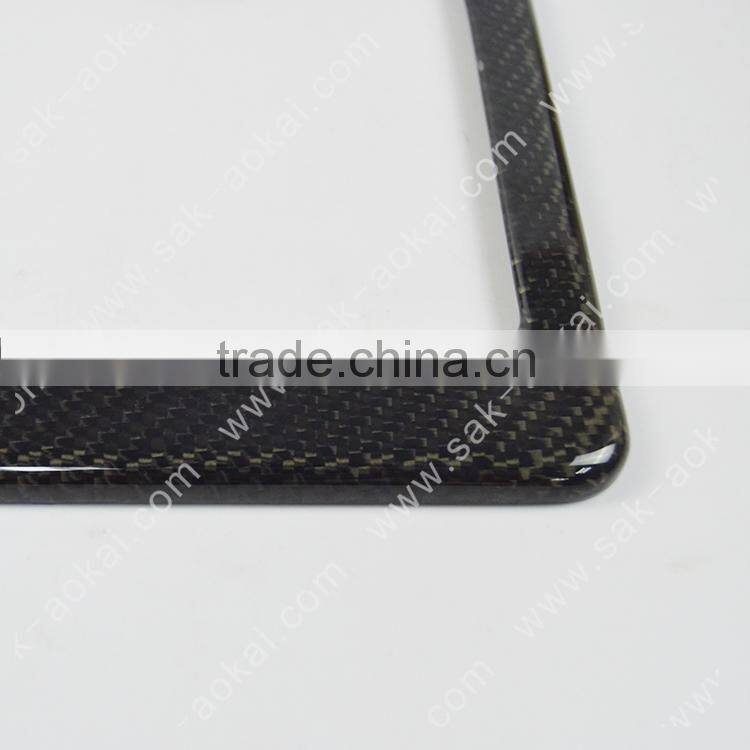 American type thin license plate frame